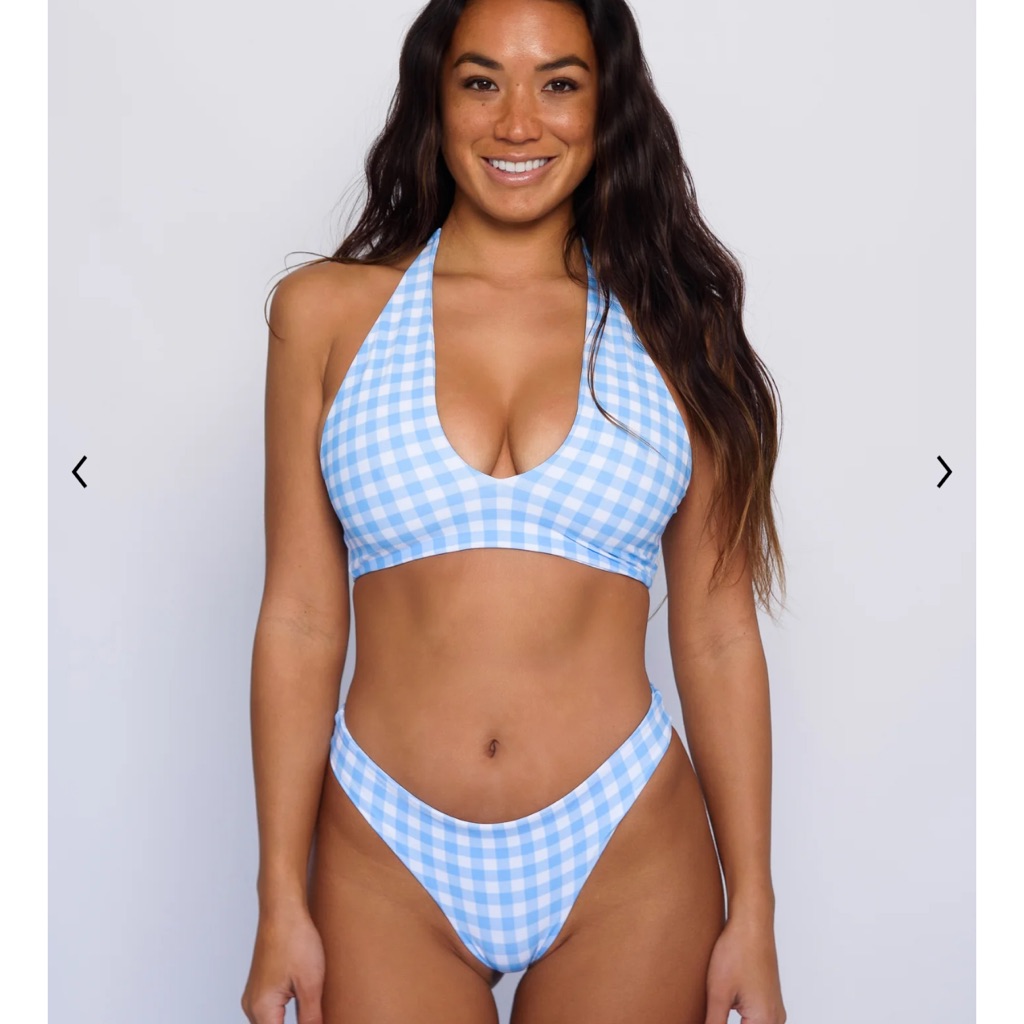Skatie Blue Gingham Bikini